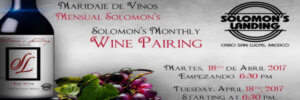 Solomon’s Landing Monthly Wine Pairing Dinner